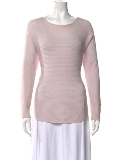 Pre-owned Vince Scoop Neck Sweater In Pink
