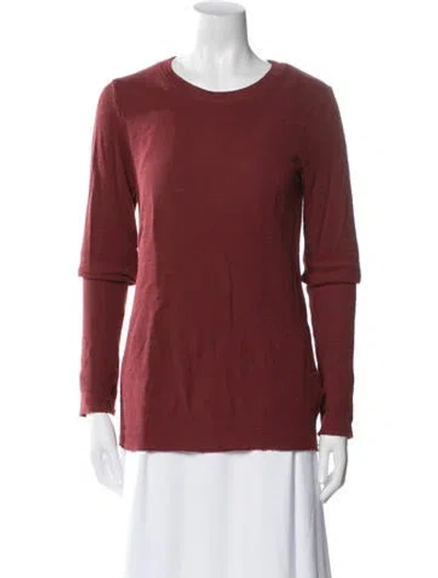 Pre-owned Vince Scoop Neck Sweater In Red