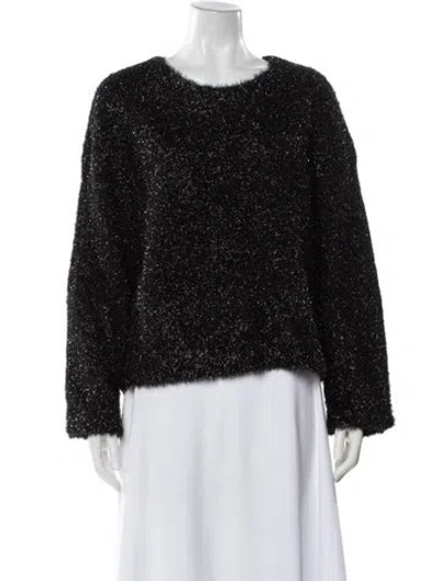 Pre-owned Vince Scoop Neck Sweater W/ Tags In Black