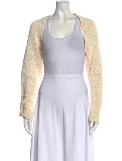 Pre-owned Vince Scoop Neck Sweater W/ Tags In Neutral