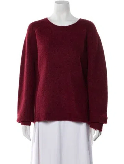 Pre-owned Vince Scoop Neck Sweater W/ Tags In Red
