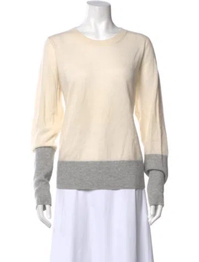 Pre-owned Vince Scoop Neck Sweater In Yellow