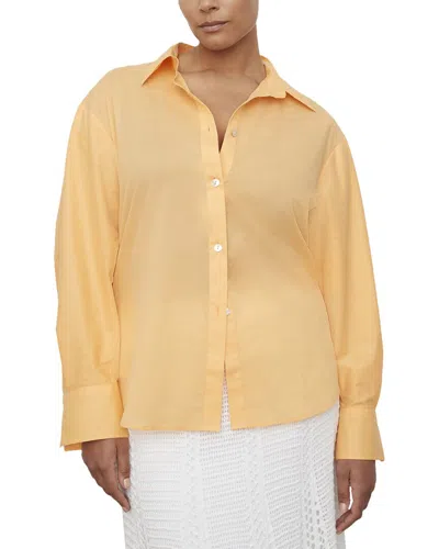 Vince Sculpted Voile Shirt In Yellow