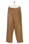 VINCE SEAM FRONT STRAIGHT LEG LEATHER PANTS