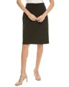 Vince Seamed Front Short Pencil Skirt In Black