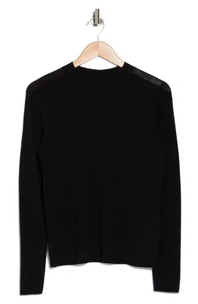 Vince Seamless Wool Blend Sweater In Black