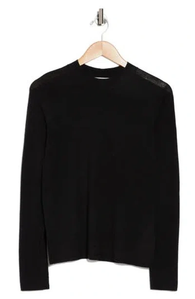 Vince Seamless Wool Blend Sweater In H Charcoal