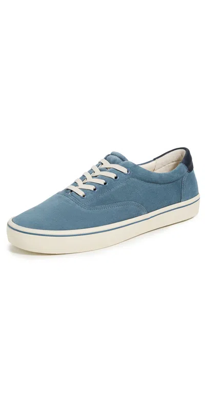 Vince Seaside Suede Sneaker In Blue