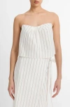 Vince Stripe Draped Tank Top