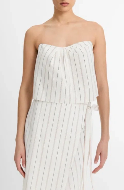 VINCE VINCE SEEDLING STRIPE DRAPE TANK