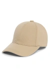 Vince Seersucker Baseball Cap In Purple