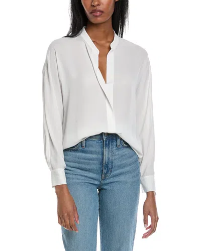 Vince Semi Sheer Blouse In White