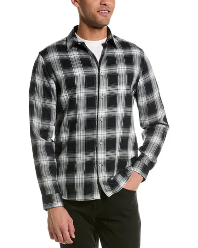 Vince Sequoia Plaid Classic Fit Shirt In Blue