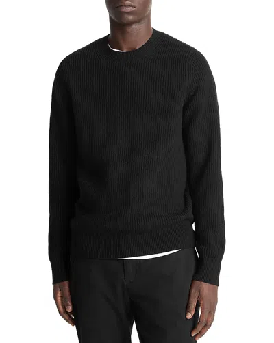 Vince Shaker Crewneck Sweater In Black