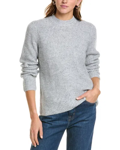 Vince Shaker Rib Wool & Alpaca-blend Sweater In Grey