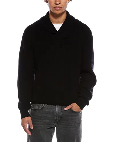 Vince Shaker Wool & Cashmere-blend Sweater In Black