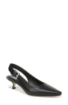 Vince Shasta Kitten Heel Slingback Pump In Black