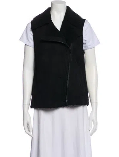 Pre-owned Vince Shearling Fur Jacket In Black