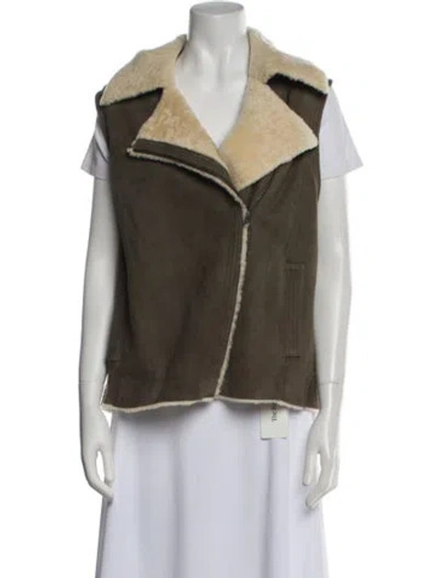 Pre-owned Vince Shearling Fur Jacket In Neutral