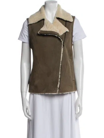 Pre-owned Vince Shearling Fur Jacket In Neutral