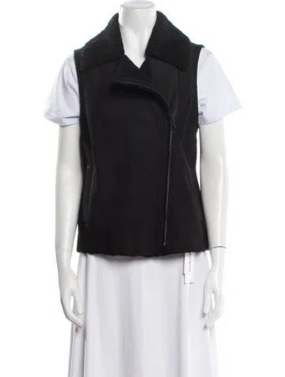 Pre-owned Vince Shearling Vest In Blue