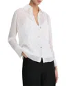 Vince Sheer Dot Silk Blouse