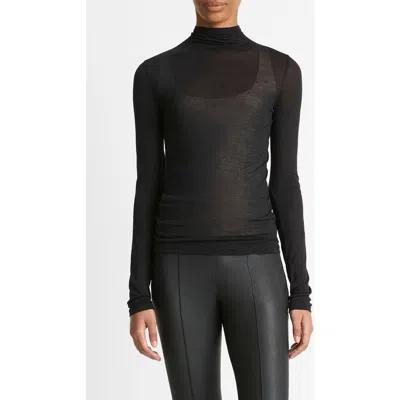 VINCE VINCE SHEER LONG SLEEVE TOP