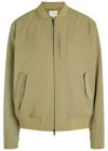 Vince Shell Bomber Jacket In Green