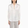 Vince Semi Sheer Blouse In White
