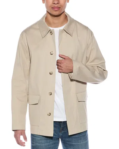 Vince Short Mac Coat In Beige