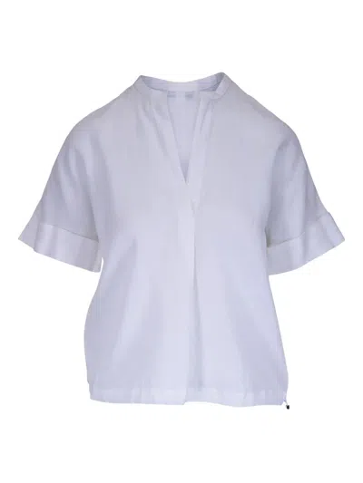 Vince Kurzärmelige Bluse In Blue