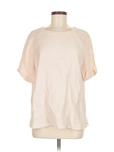 Pre-owned Vince Short Sleeve Blouse In White