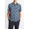 Vince Regular Fit Floral Short Sleeve Shirt