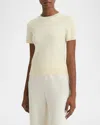 Vince Short-sleeve Cashmere-blend Tee In Lt Butter