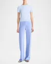 Vince Short-sleeve Cashmere-blend Tee In Sky Powder