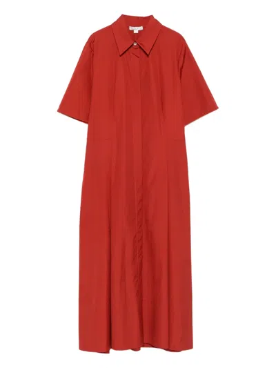 Vince Short-sleeve Collared Midi Dress