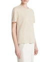 Vince Short Sleeve Crewneck Tee In White Oak