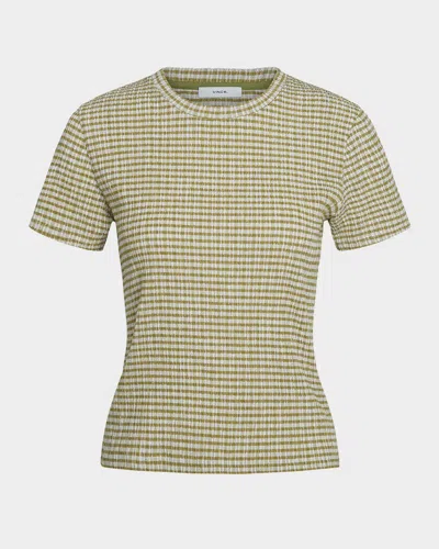 VINCE SHORT-SLEEVE CREWNECK TOP