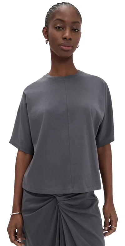 Vince Short Sleeve Dolman Tee Oceana In Gray