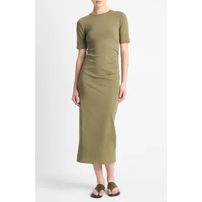 VINCE VINCE SHORT SLEEVE MIDI DRESS