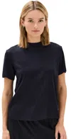 Vince Short Sleeve Mock Neck Tee Coastal