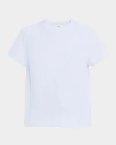 Vince Short-sleeve Pima Cotton Crewneck T-shirt In Sky Powder