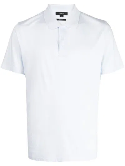 Vince Short-sleeve Pima-cotton Polo Shirt In Off White