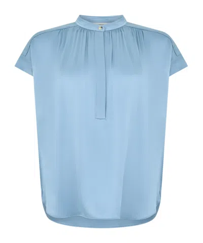 Vince Short Sleeve Shirt In Blue