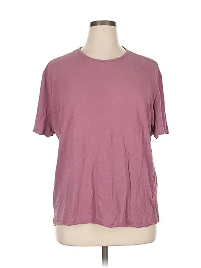 Pre-owned Vince Short Sleeve T-shirt In Burgundy