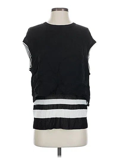 Pre-owned Vince Short Sleeve Top Black Boatneck Tops