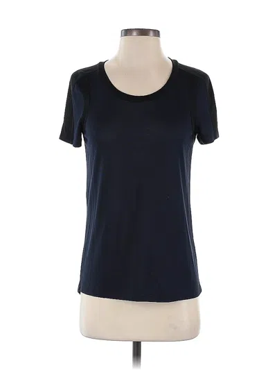 Pre-owned Vince Short Sleeve Top Black Scoop Neck Tops