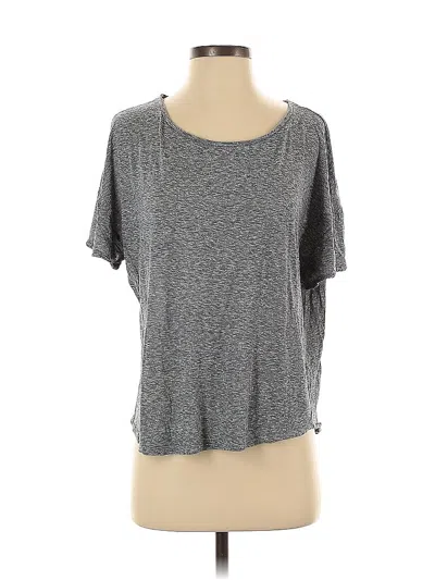 Pre-owned Vince Short Sleeve Top Blue Scoop Neck Tops