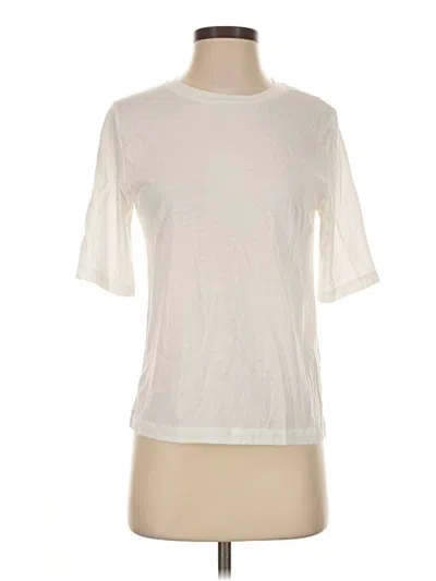 Pre-owned Vince Short Sleeve T-shirt In Ivory