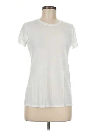 Pre-owned Vince Short Sleeve T-shirt In Ivory
